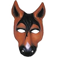 Mardi Gras Horse Elegant Venetian Plastic Animal Face Mask Masquerade Accessory