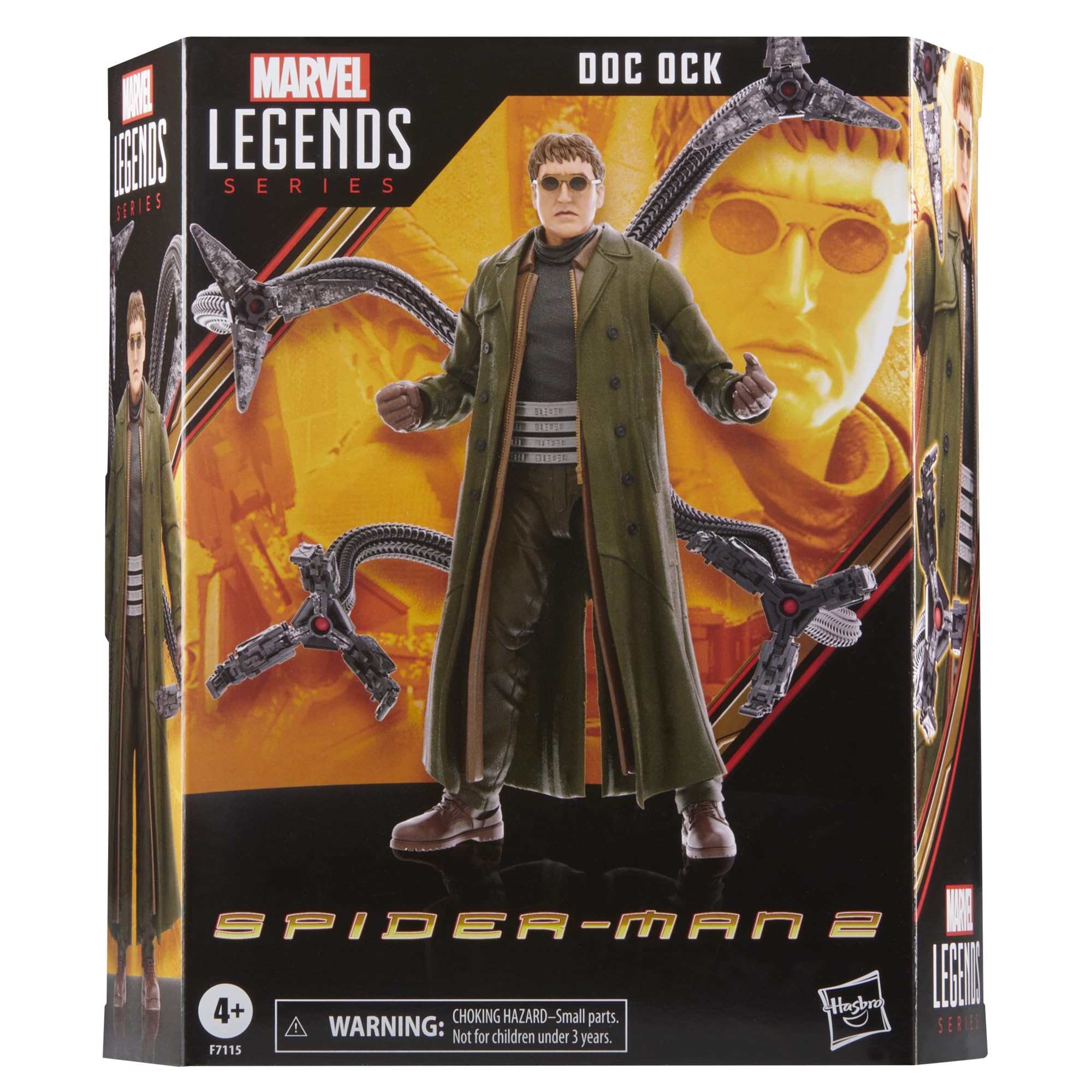 Marvel Legends Series Doc Ock, Spider-Man: No Way Home Collectible, Deluxe 6-Inch Action Figure, 4 Accessories, Ages 4 and Up 