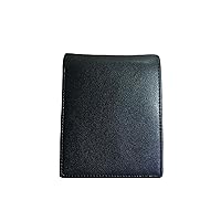 Leather Men's Multi-Card Wallet RFID Anti-degaussing Wallet (black)
