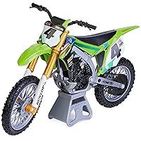 Authentic Ricky Carmichael 1:10 Scale Collector Die-Cast Toy Motorcycle Replica with Display Stand, for Collectors and Kids Age 5 and Up