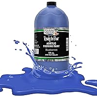 Pouring Masters Bluebonnet Acrylic Ready to Pour Pouring Paint - Premium 64-Ounce Pre-Mixed Water-Based - for Canvas, Wood, Paper, Crafts, Tile, Rocks and More