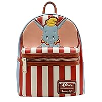 LOUNGEFLY X Disney Dumbo Stripe Star of The Show Mini Backpack