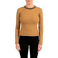 DSQUARED2 Women's Beige Wool Decorated Long Sleeve Top US XS IT 38