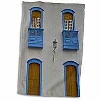 3dRose Typical Colonial Houses in The Historic Center District Paraty - Towels (twl-216119-1)