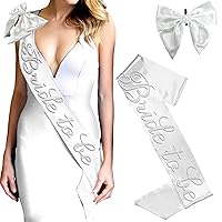 Bride to Be & Bridal Party REAL CRYSTAL RHINESTONE & BRIDAL GRADE SATIN Sashes - Bridal Shower Bachelorette Supplies & Gifts