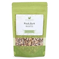Biokoma Pure and Natural Birch Bark Dried Cut 100g (3.55oz) In Resealable Moisture Proof Pouch - Herbal Tea No Additives No Preservatives