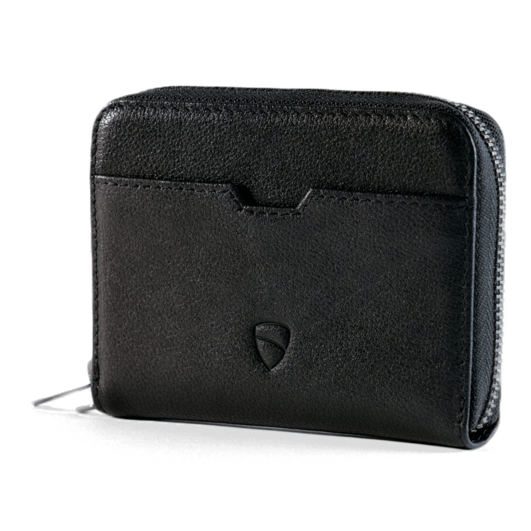 Mua Vaultskin Minimalist Leather Zipper Wallet. Small RFID-Blocking  Multi-Card Holder with Coin Compartment (Black) MAYFAIR trên Amazon Mỹ  chính hãng 2023 | Giaonhan247