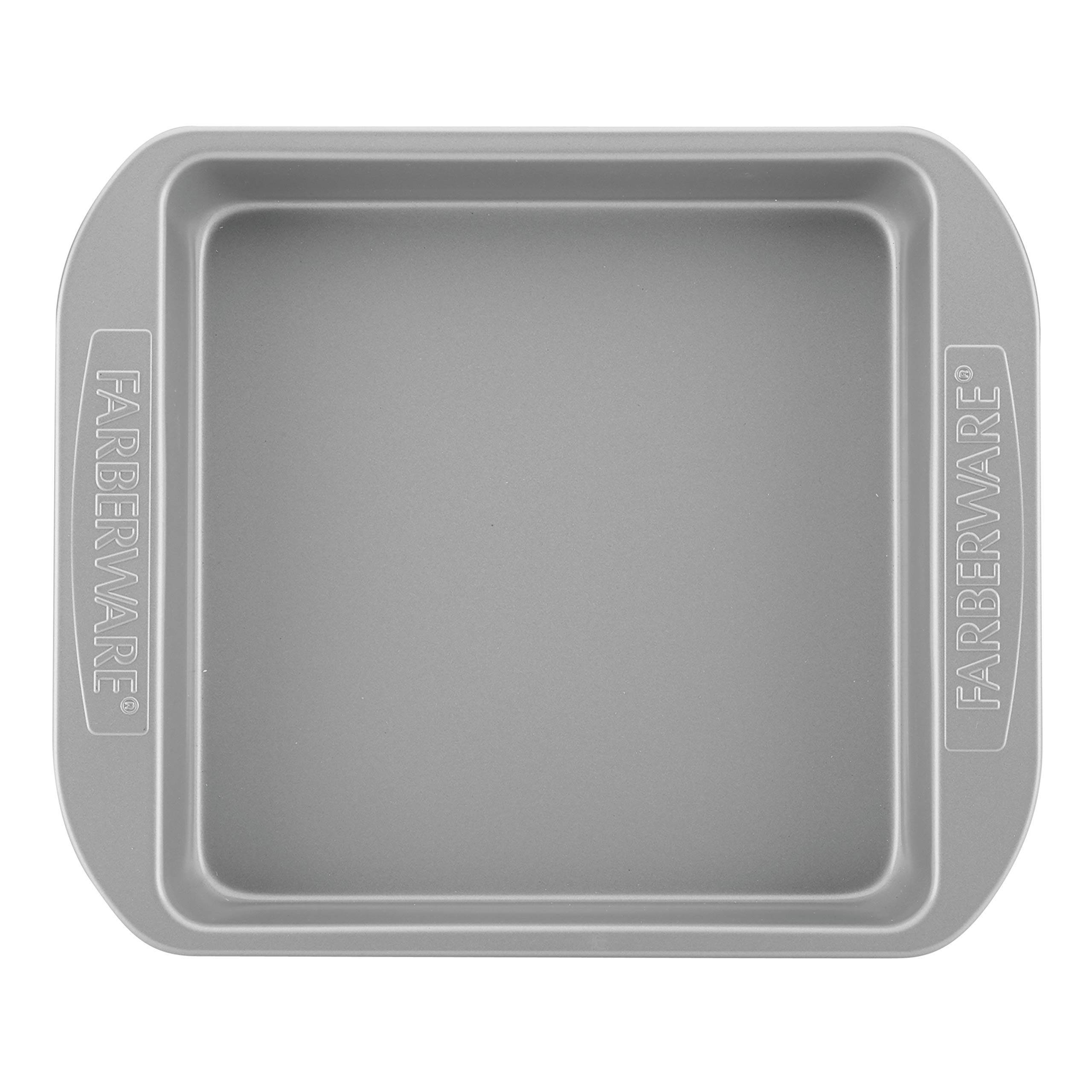 Farberware Nonstick Bakeware Nonstick Baking Pan / Nonstick Cake Pan, Square - 9 Inch, Gray