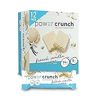 Protein Wafer Bars, High Protein Snacks with Delicious Taste, French Vanilla Creme, 1.4 Ounce (12 Count)