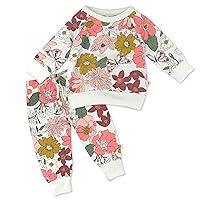 HonestBaby Multipack Pullover Hoodie,Sweatshirt,Jogger,Sweatpant Sets Organic Cotton for Toddler,Boys,Girls,Unisex(LEGACY)