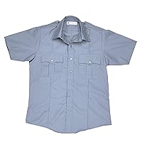 Men's Short Sleeve Police Shirt | 65% Polyester and 35% Cotton | Permanent Press Uniform Apparel
