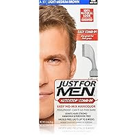 Just For Men Autostop Men's Hair Color, Light Medium Brown, 2.1 Ounce (Pack of 12)