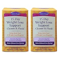 Nature's Secret 15-Day Weight Loss Support & Natural Energy Boost - Cleanse & Flush Stimulates Digestion, Enhances Toxin Elimination & Reduced Bloating with Healing Herbs - 60 Tablets (Pack of 2)
