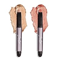 Julep Eyeshadow 101 Crème-to-Powder Eyeshadow Stick Duo, Champagne Shimmer & Tiger's Eye Shimmer