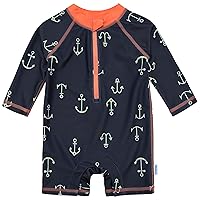 Gerber Baby-Boys Toddler Long Sleeve One Piece Sun Protection Rashguard Swimsuit