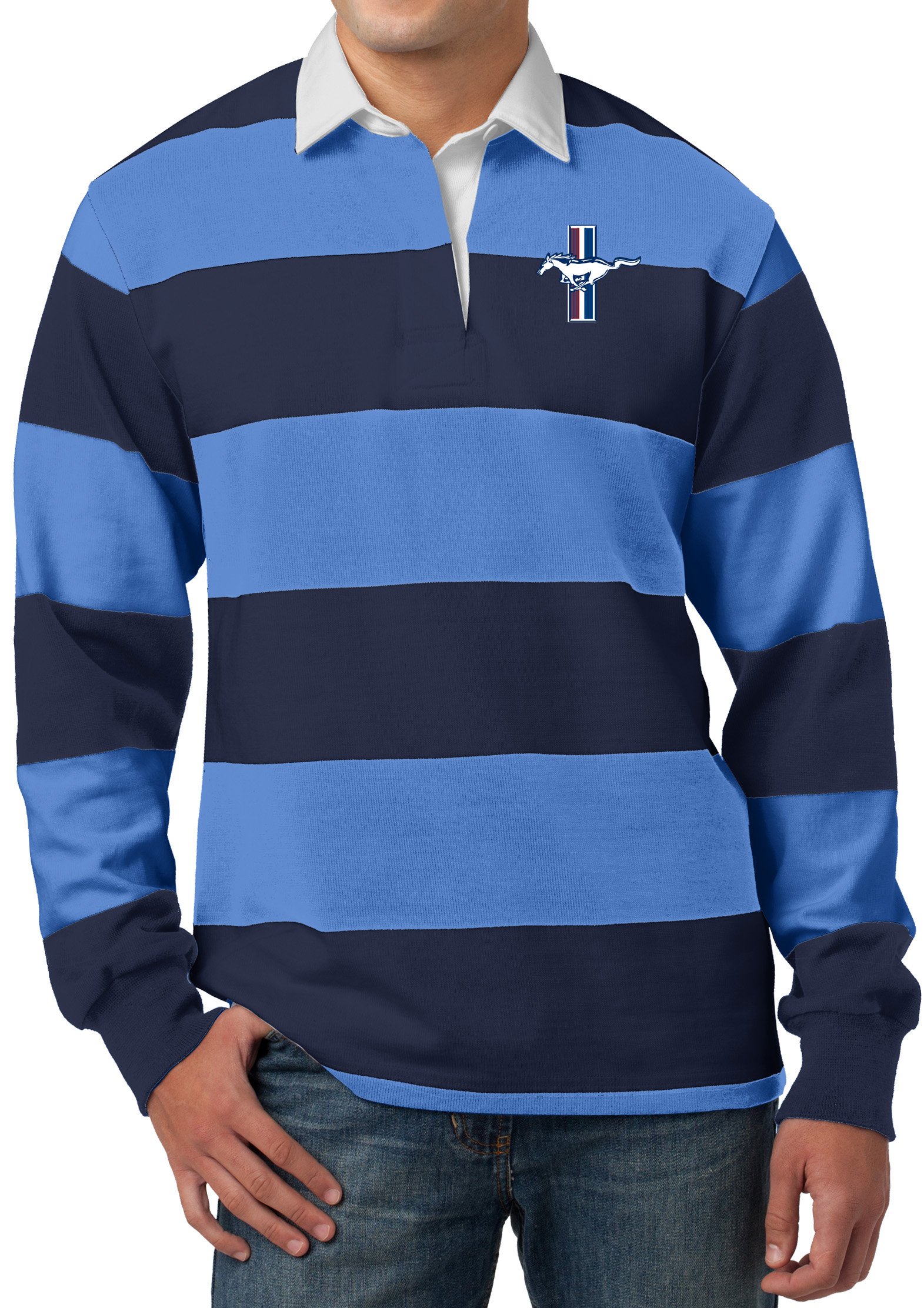 Buy Cool Shirts Mens Ford Mustang GT Rugby Polo Shirt