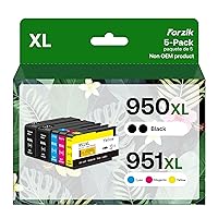 950XL 951XL Ink Cartridges 2 Black Cyan Magenta Yellow 5 Pack, High-Yield 950 951 Ink Cartridges Combo Pack, Compatible with Officejet PRO 8100 8110 8600 8610 8615 8616 8620 8625 8630 8640 Printer