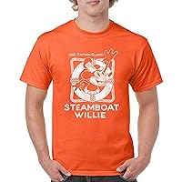 Steamboat Willie Vintage Life Preserver T-Shirt 1928 Cartoon Classic Timeless Retro Iconic Mouse Beach Men's Tee