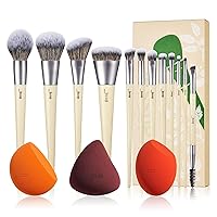 Jessup Vegan Makeup Brushes Set T327 with Makeup Sponge SP013