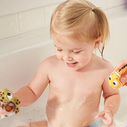 The First Years Disney Finding Nemo Bath Toys - Dory, Nemo, and Squirt — Squirting Kids Bath Toys for Sensory Play - 3 Count