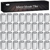 15104 PCS Self-Adhesive Mosaic Tiles, Small Mirror Mosaics Tiles for DIY Disco Balls, Craft Decoration and Indoor Decoration(5 x 5 mm)