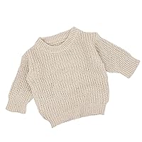 Baby Girls Boys Sweater, Pullover Speckle Oversized Cotton Chunky Knit