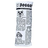 Pet Qwerks Plush Interactive Dog Toys - Newspaper Squeaker Toy - 10 in,Large breeds