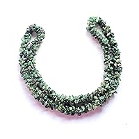 Natural Emerald Nuggets Rope Necklace 26 Inches Endless, Brazilian Emerald Nuggets Jewelry, Natural Emerald