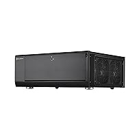 SilverStone Technology Home Theater Computer Case (HTPC)with lockable front panel for ATX / Micro-ATX Motherboards GD10B