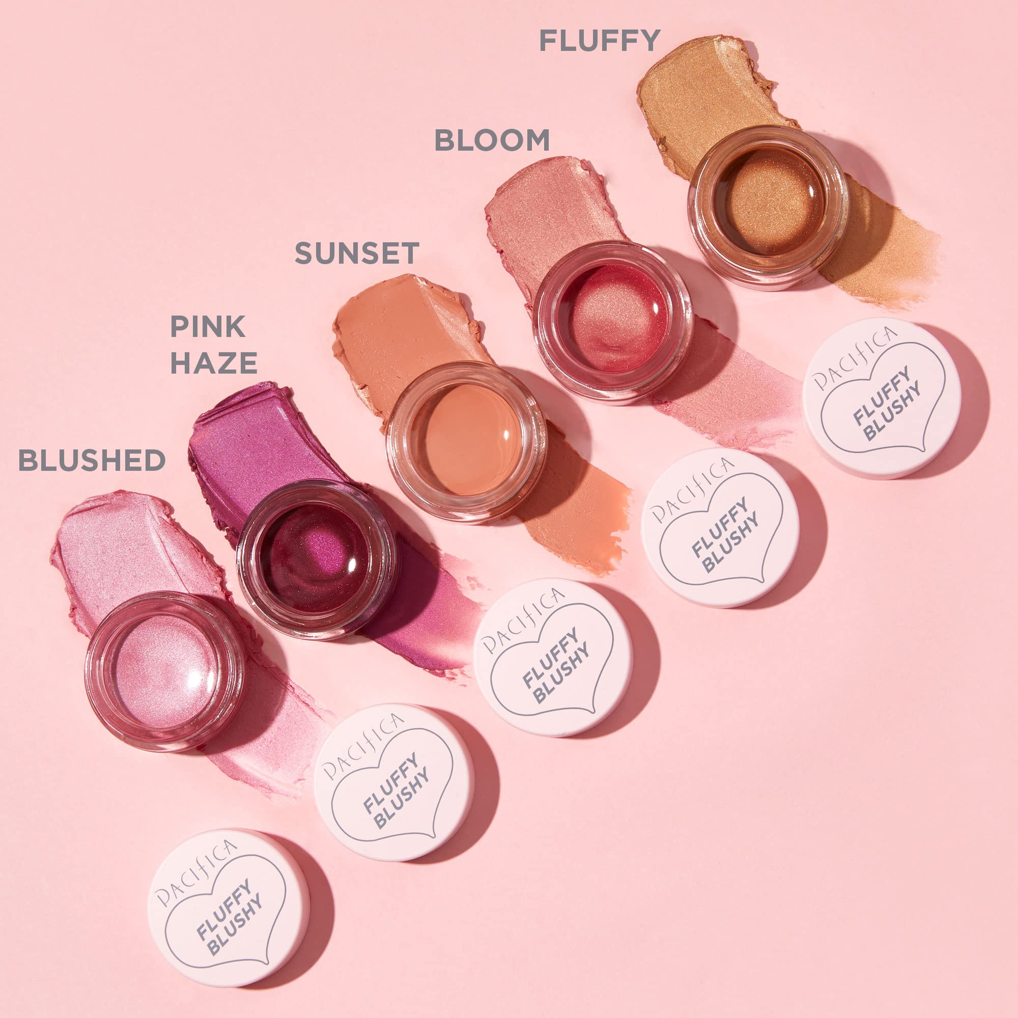 Pacifica Beauty | Fluffy Blushy Cream Blush for Cheeks + Lips | Creamy, Lightweight, Versatile, Easy-To-Use Formula | Hydrating Vegan Collagen | Pigmented Buildable Coverage | Vegan + Cruelty Free