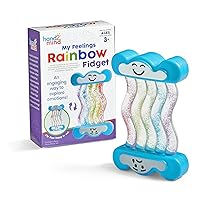hand2mind My Feelings Rainbow Fidget Tube, Visual Sensory Toys, Play Therapy Toys, Comfort Items for Anxiety, Mindfulness for Kids, Social Emotional Learning Activities, Calm Down Corner Supplies