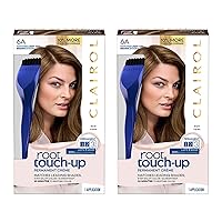 Root Touch-Up by Nice'n Easy Permanent Hair Dye, 6A Light Ash Brown Hair Color, 2 Count