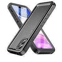 SPORTLINK for iPhone 11 Waterproof Case - Built-in Shockproof Dustproof Screen Protector - IP68 Underwater Military Dropproof Full Body Protection Cover for iPhone 11 6.1 inch (Black)