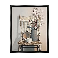 Stupell Industries Vintage Rustic Things Neutral Painting Framed Floater Canvas Wall Art Design by Cecile Baird