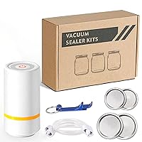 Electric Jar Vacuum Sealer Kit - Electric Vacuum Sealer For Vacuum Seal Containers - Easy to Use