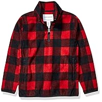 Amazon Essentials Boys and Toddlers' Polar Fleece Quarter-Zip Pullover Jacket
