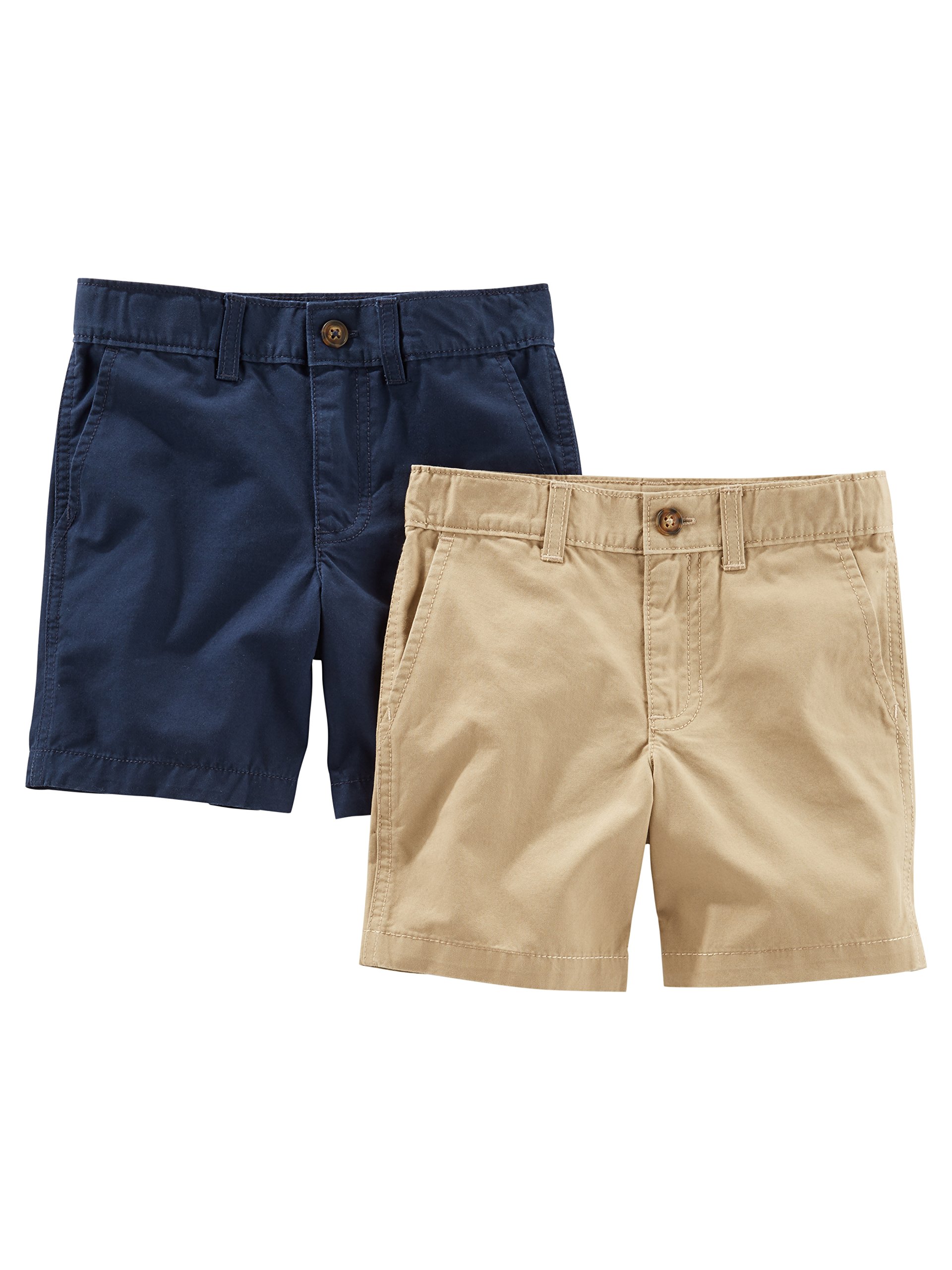 Simple Joys by Carter's Toddler Boys' Flat Front Shorts, Pack of 2