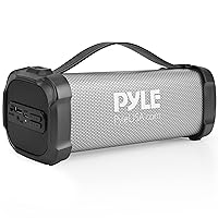 Pyle Wireless Portable Bluetooth Boombox Speaker - 300 Watt Rechargeable Boom Box Speaker Portable Music Barrel Loud Stereo System with AUX Input, MP3/USB Port, Fm Radio, 2.5