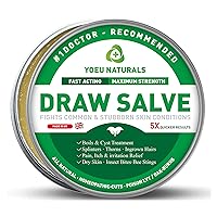 Drawing Salve Cream for Boil, Cyst Removal Patch, Splinter Remover, Boil Ease, Ingrown Hair, Chigger, Carbuncle, Pilonidal, Bug, Mosquito, Spider Bites, bee Sting, Sebaceous, Inner Thigh, Itch Relief