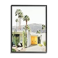 Stupell Industries Palm Springs House Photography Black Framed Giclee Art Design by Sisi and Seb