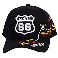 Route 66 Sign Adjustable Hook & Loop Hat
