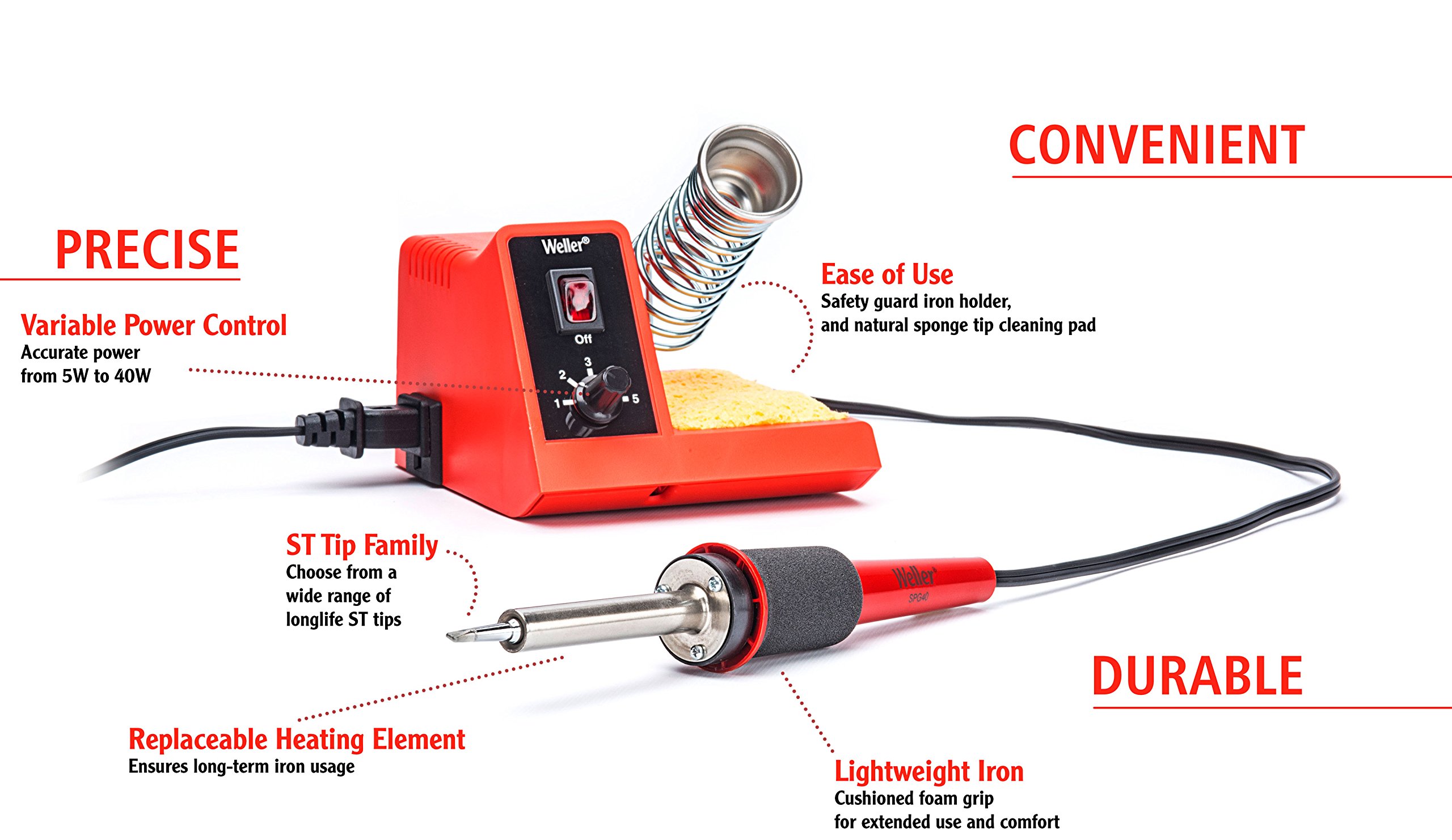 Weller 40W Digital Soldering Station -WLC100 Black