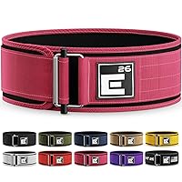 Self-Locking Weight Lifting Belt - Premium Weightlifting Belt for Serious Functional Fitness, Weight Lifting, and Olympic Lifting Athletes - Lifting Support for Men and Women - Deadlift Training Belt