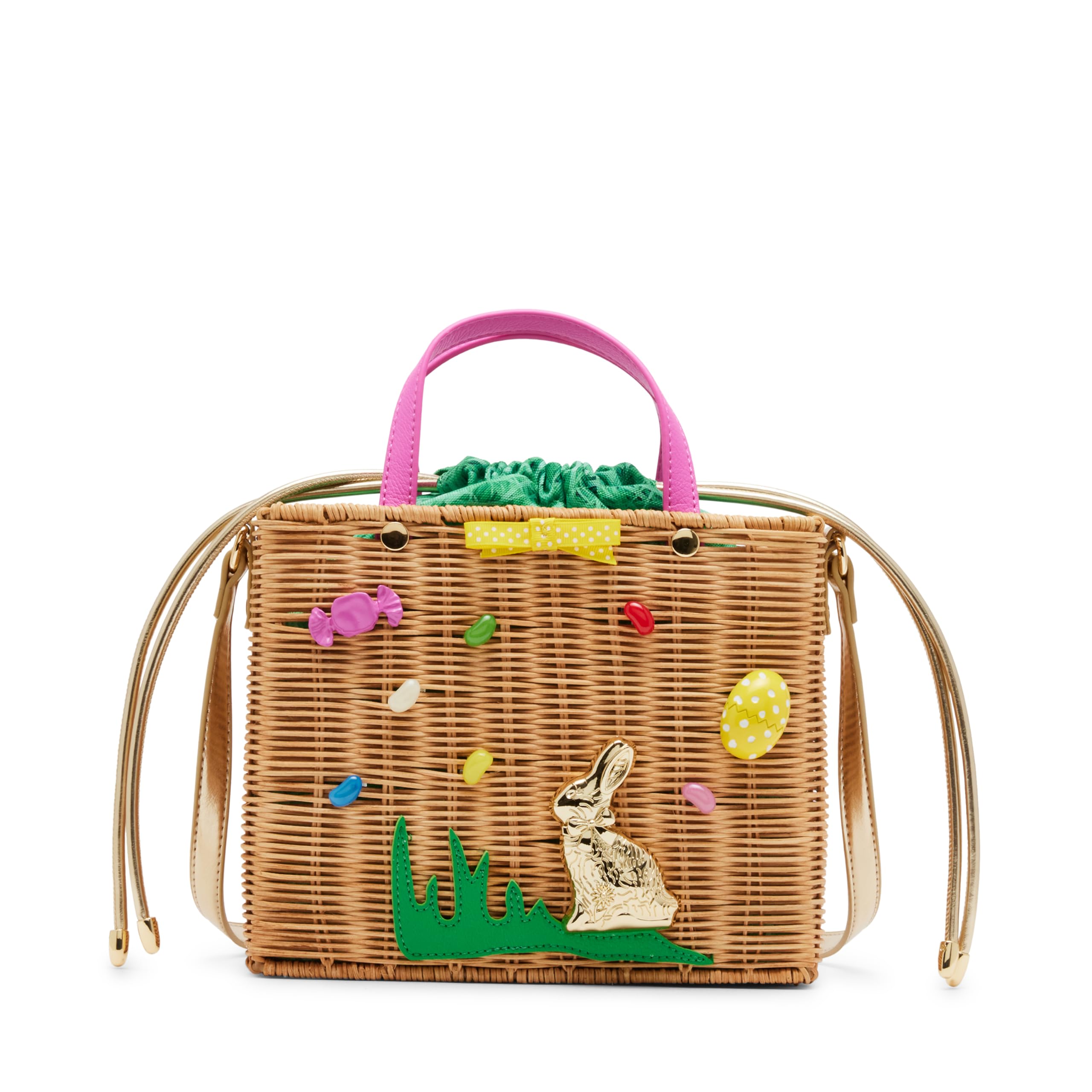 Betsey Johnson Basket Bag, Tan