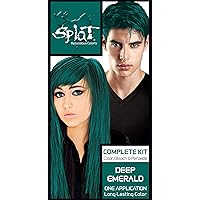 Splat Rebellious Colors Hair Coloring Complete Kit Deep Emerald