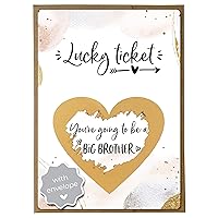 Joli Coon You're going to be a big brother - Scratch card with envelope - Big Brother announcement