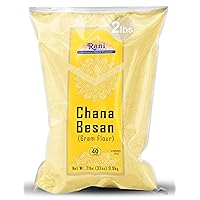 Rani Chana Besan (Chickpeas Flour, Gram) 32oz (2lbs) 908g ~ All Natural | Vegan | Gluten Friendly | NON-GMO | Kosher | Indian Origin