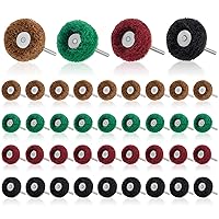 Abrasive Wheels 1 Inch Abrasive Buffing Polishing Wheels Kit for Rotary Tool Removal Rust Burr Abrasive Buffing Wheels Polishing Accessories