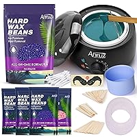 Waxing Kit for Women and Men + 1lb Hard Wax Beads Lavender, Multiple Formulas Target Different Types of Hair for Sensitive Skin Body, Brazilian Bikini, Eyebrow, Facial