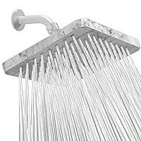 SparkPod Shower Head - High Pressure Rain - Premium Quality Luxury Design - 1-Min Install - Easy Clean Adjustable Replacement for Your Bathroom Shower Heads (8